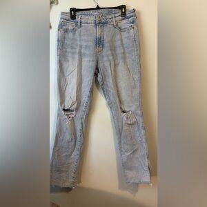 Old Navy Light Blue Distressed Women Jeans